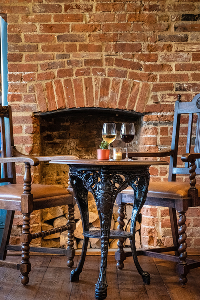 The bar at The Globe